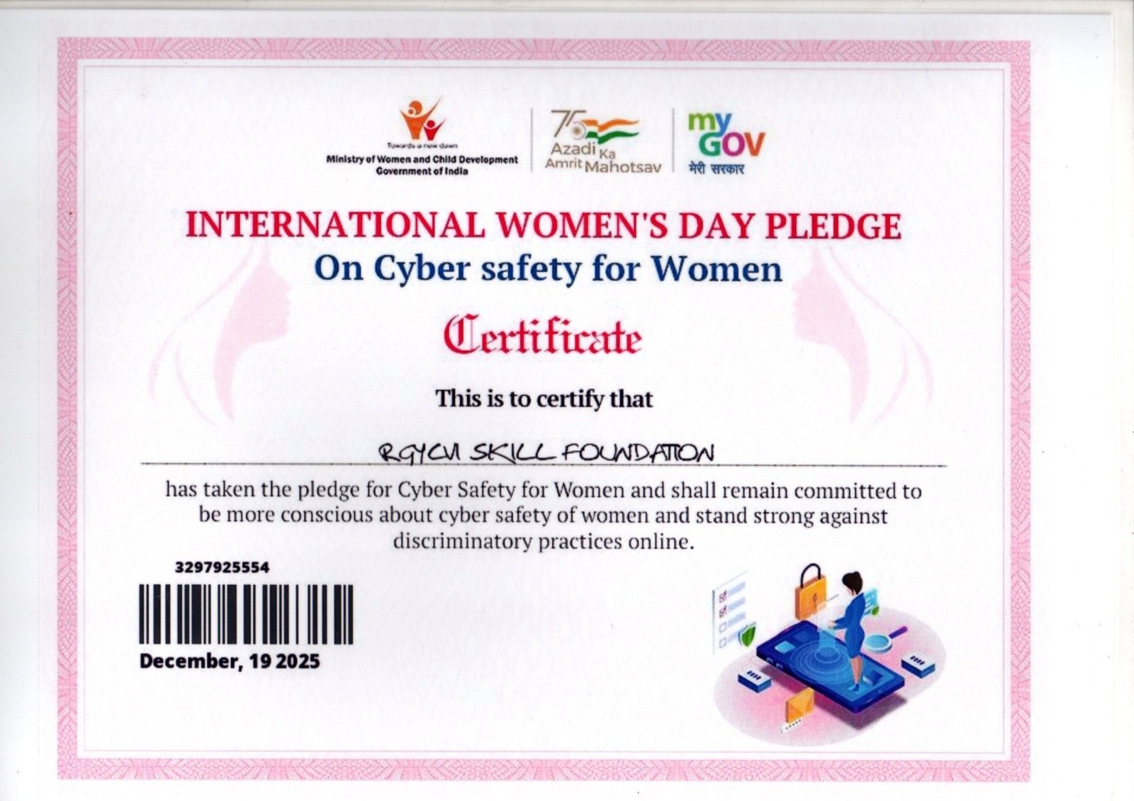 Cyber Safety for Women Pledge