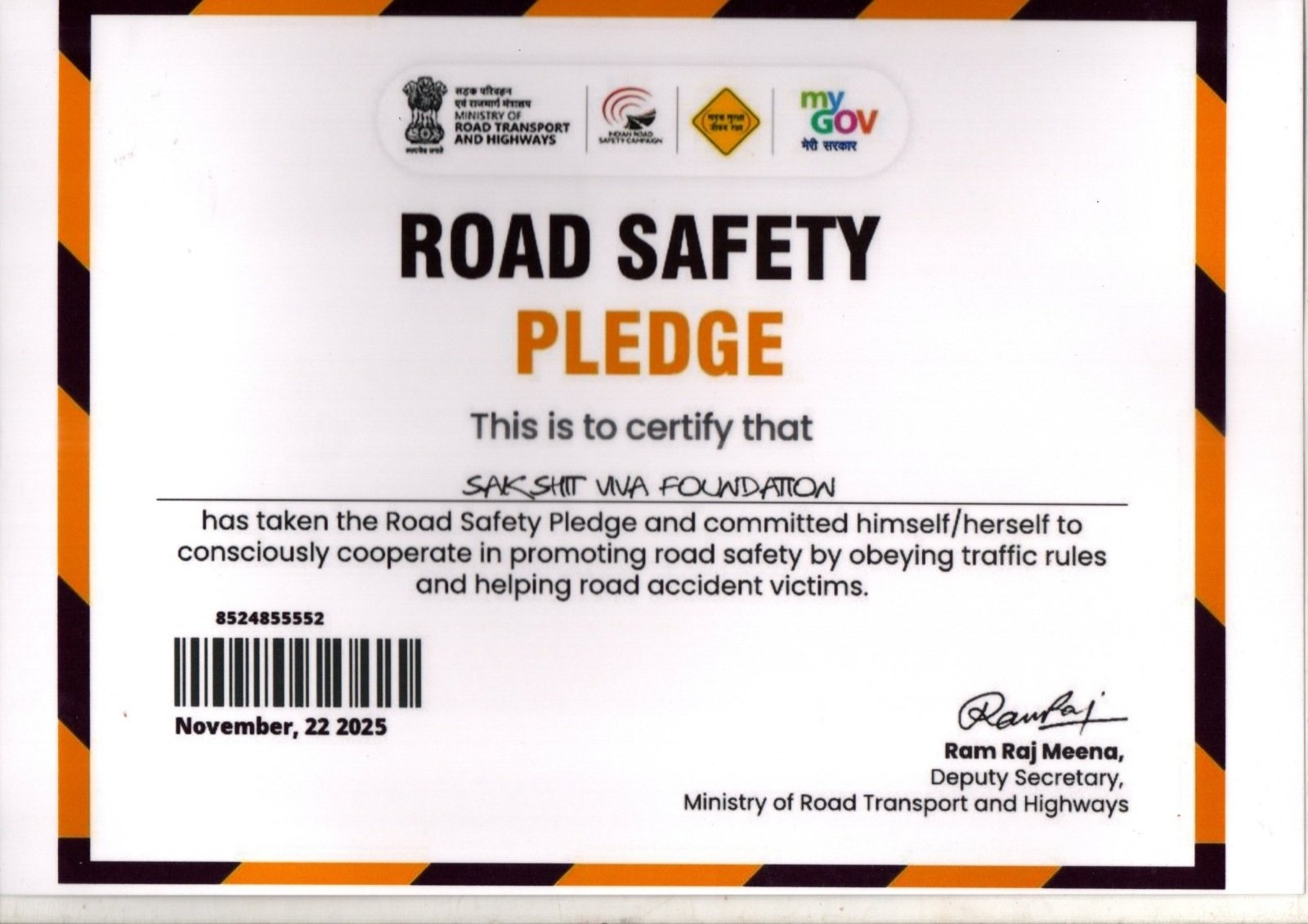 National Road Safety Pledge